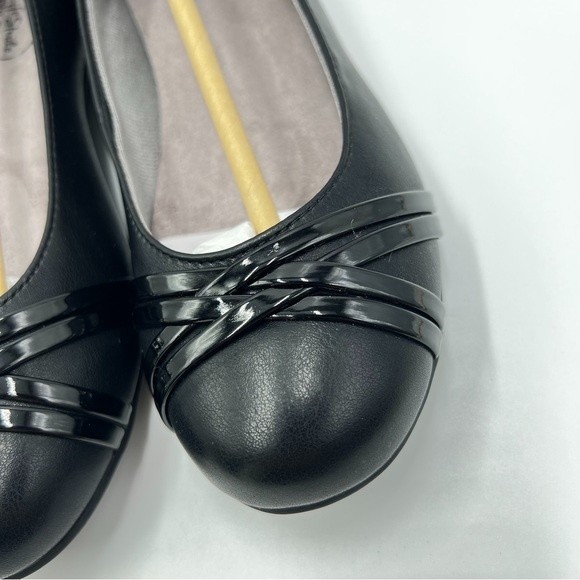 NEW LifeStride Womens Size 6 Black Vegan Faux Leather Aliza Ballet Flats Shoes - Picture 5 of 13